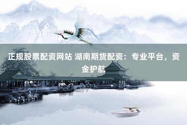 正规股票配资网站 湖南期货配资：专业平台，资金护航