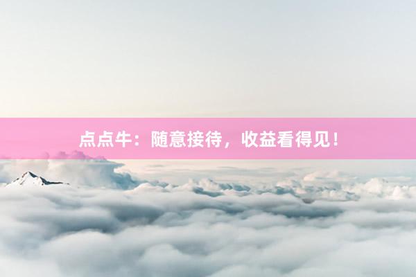 点点牛:随意接待,收益看得见!