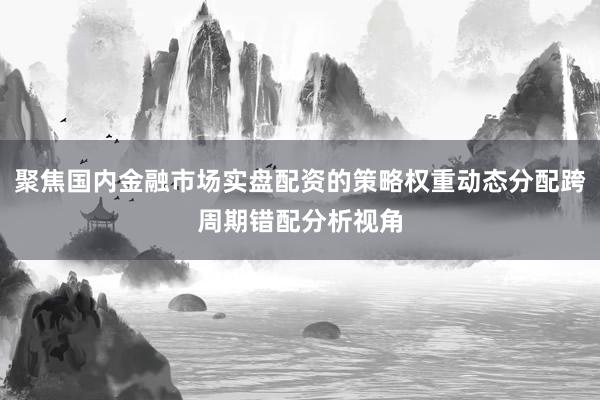 聚焦国内金融市场实盘配资的策略权重动态分配跨周期错配分析视角